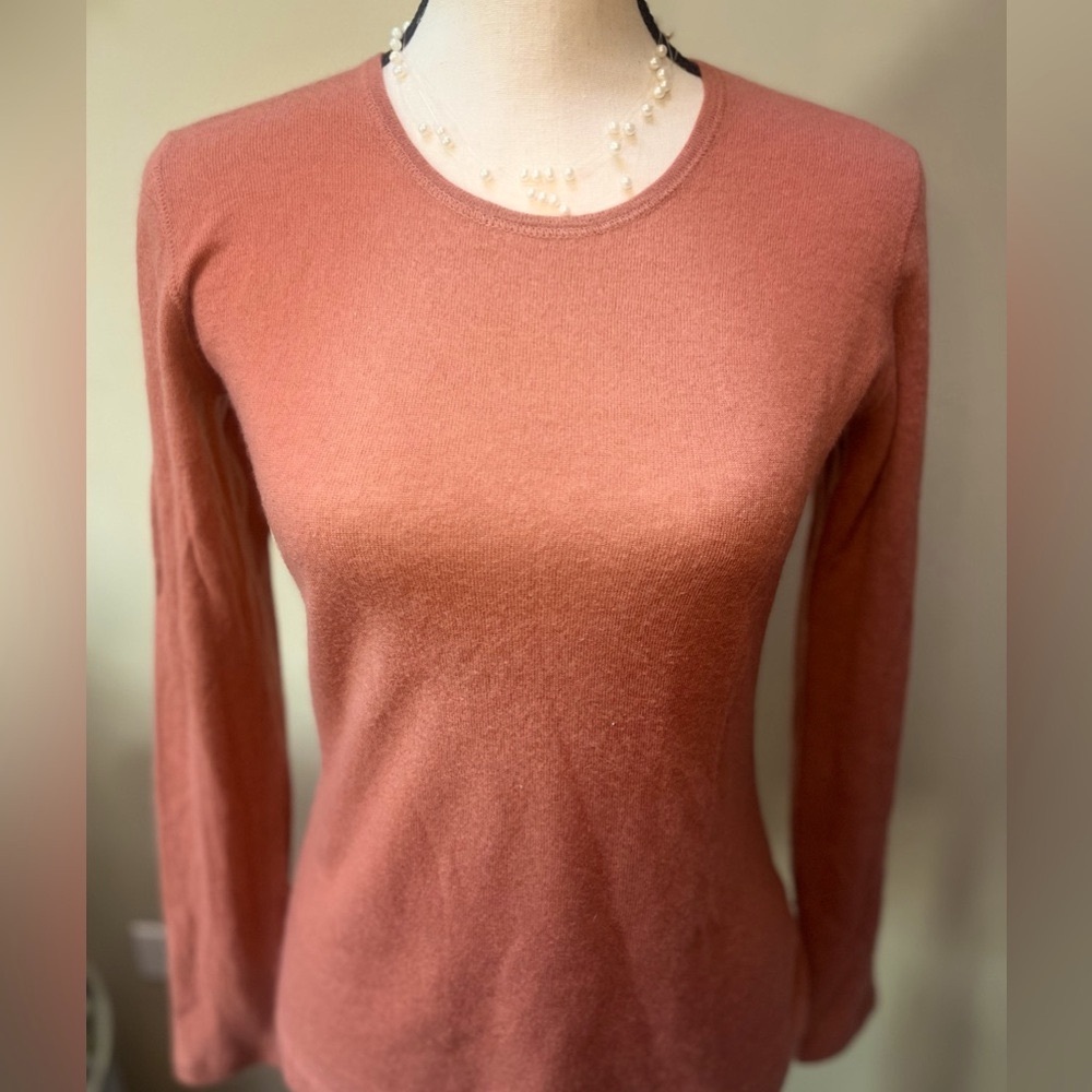 Loro Piana Terracotta Cashmere Sweater